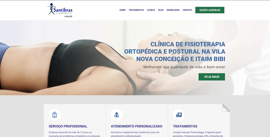Santibras Fisioterapia Cliente H2Web