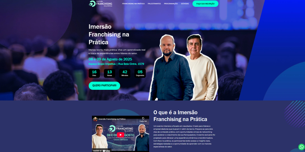 Clientes H2Web Imersão Franchising
